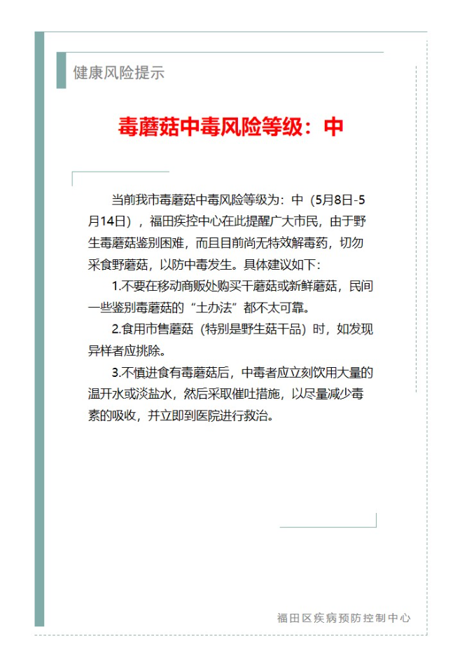 健康风险提示—毒蘑菇中毒风险等级：中（2024.05.08）.jpg