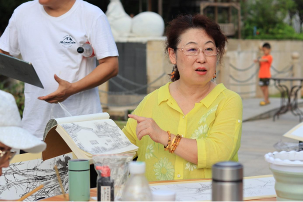 打开艺术之窗 狮友助福田残疾人赴南昆山写生503.png